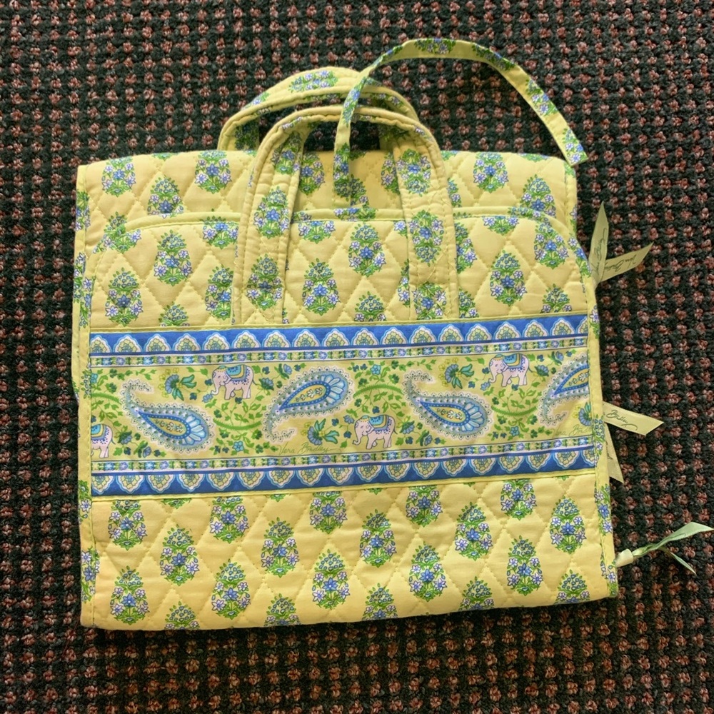 Vera Bradley tri-fold cosmetic bag